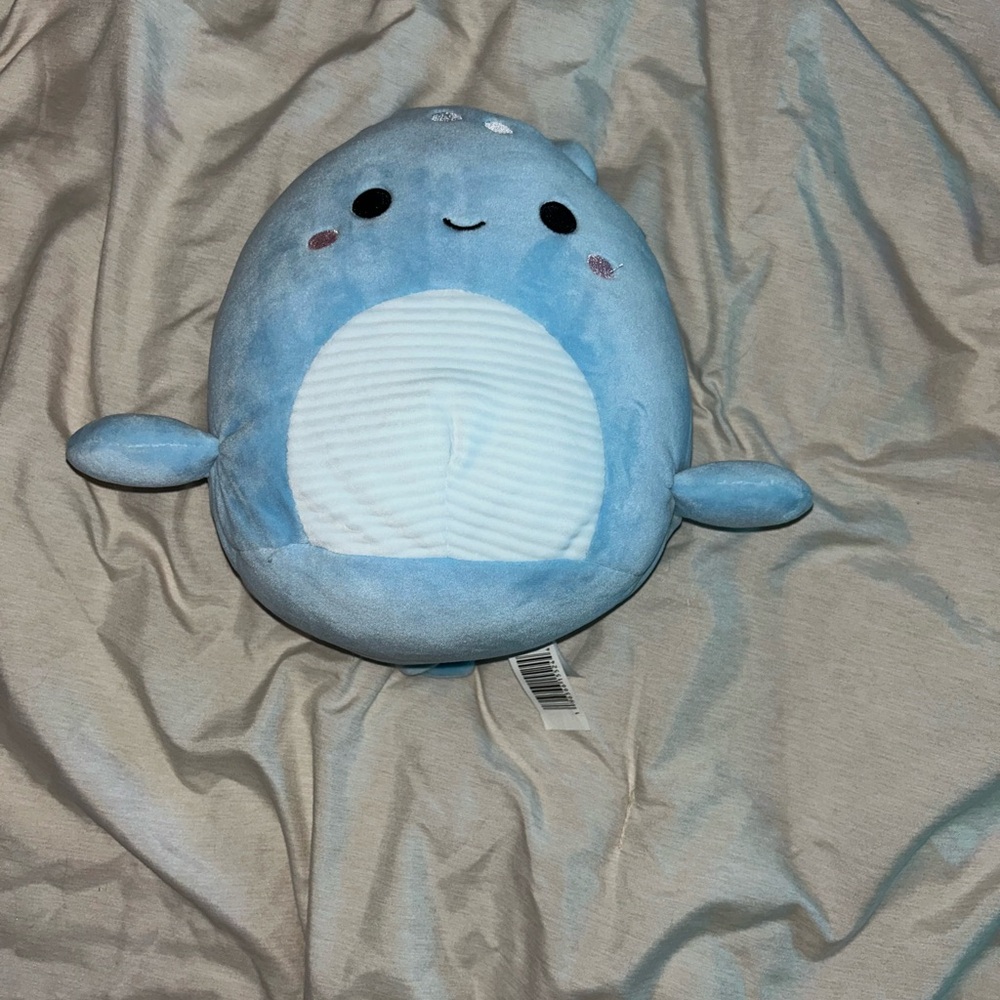 Cute Blue Sea Monster Squishmallow